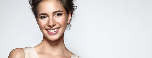 Beautiful smiling woman with clean skin